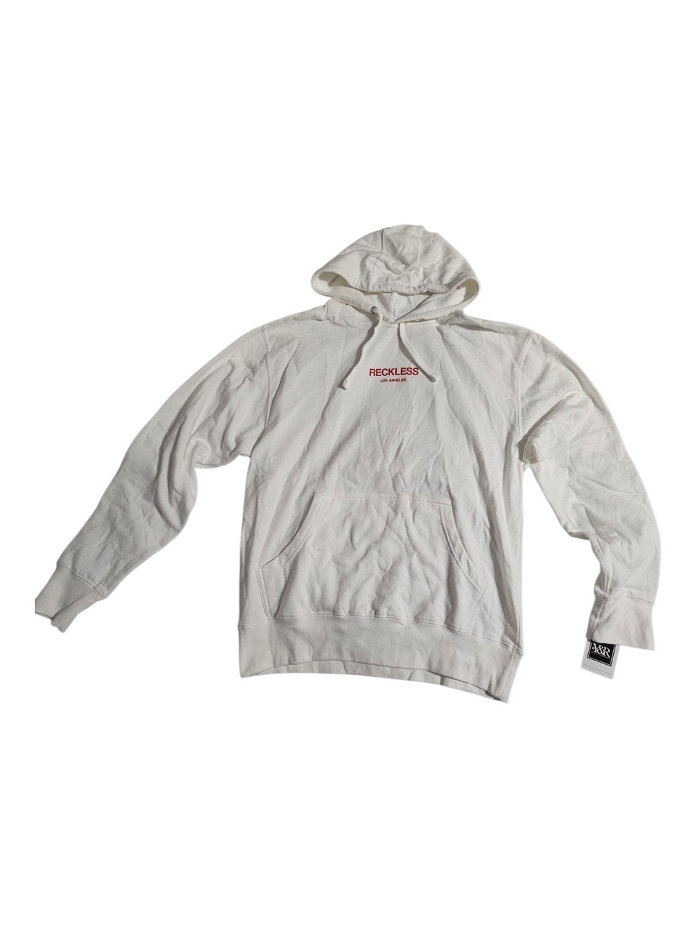 Young & Reckless White Hoodie with Red Logo